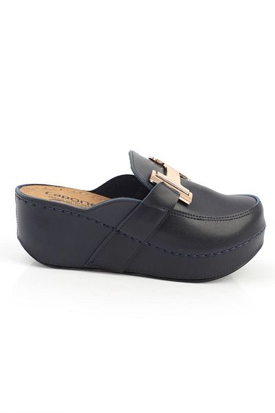Capone Outfitters Anatomisch weiche, bequeme Mutterhausschuhe mit Keilabsatz