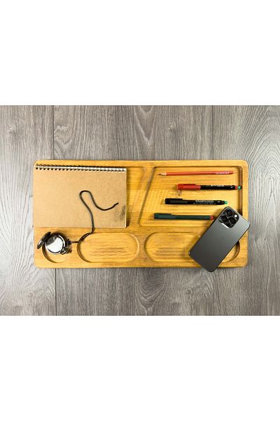 Step and Maker Organizator de birou din lemn