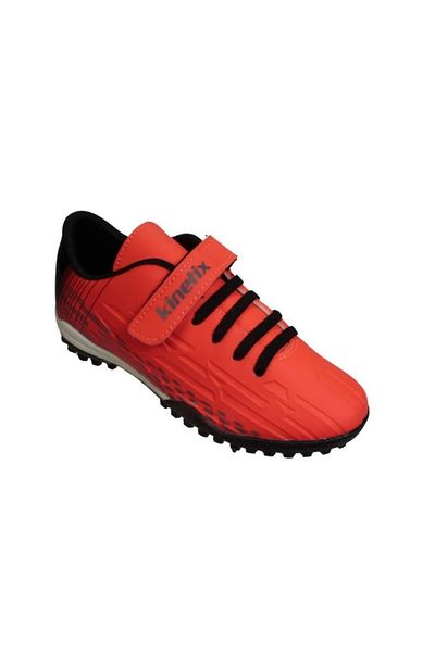 Kinetix Boy's Orange Black Velcro Astroturf Sports Shoes