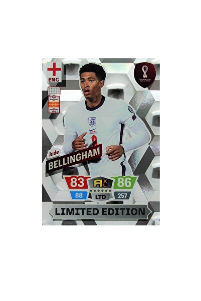 Panini Dünya Kupası 2022 Jude Bellingham Limited Edition Futbolcu Kartı