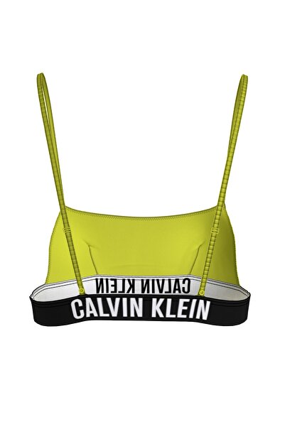 Calvin Klein Bikinioberteil - Gelb - Mit Slogan