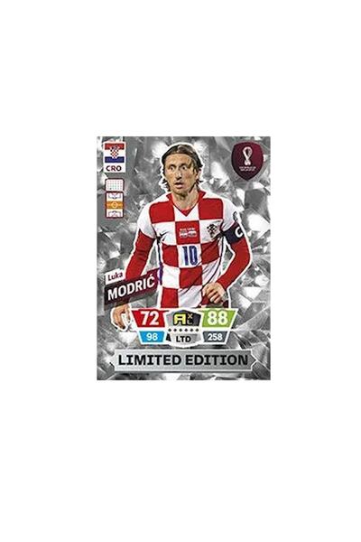 Panini بطاقة لاعب كرة القدم لكأس العالم 2022 لوكا مودريتش إصدار محدود