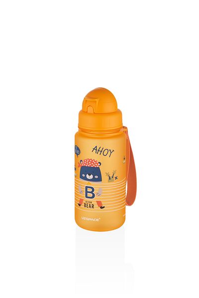 Uzspace 3024 400ml Orange Patterned New Series Water Bottle
