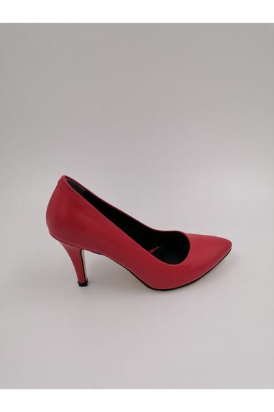 SOLMAZ جلد أحمر بكعب خنجر