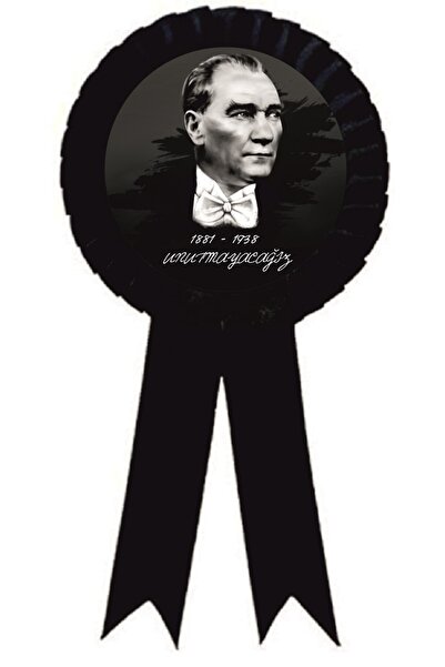 yıldızkurdelaankara 10 Kasım Saygı Ile Anıyoruz Atatürk Saten Kokart 25 Adet