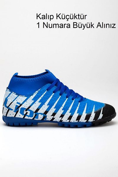 Freemax Pantofi de fotbal unisex Astroturf cu șosete Black Sax