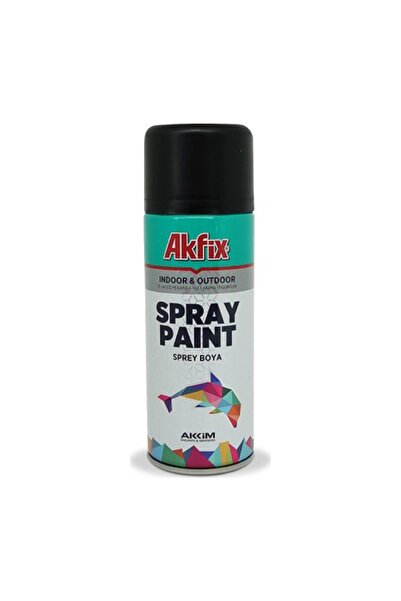 Akfix Parlak Siyah Ral9005 Akrilik Sprey Boya 400ml