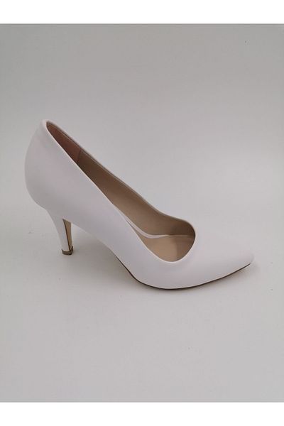 SOLMAZ Msm culoare albă piele cu toc stiletto