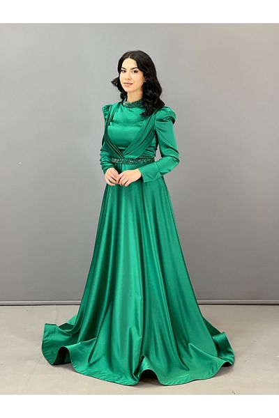 Favella Βραδινό φόρεμα Hijab Satin