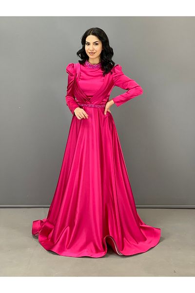 Favella Βραδινό φόρεμα Hijab Satin