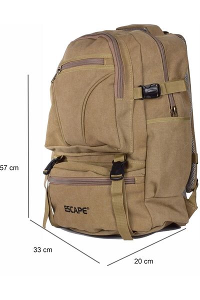 ESCAPE Σακίδιο πλάτης 501 Canvas Beige Mountaineer