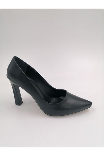 SOLMAZ Stiletto cu toc Ermod 1404 piele neagră