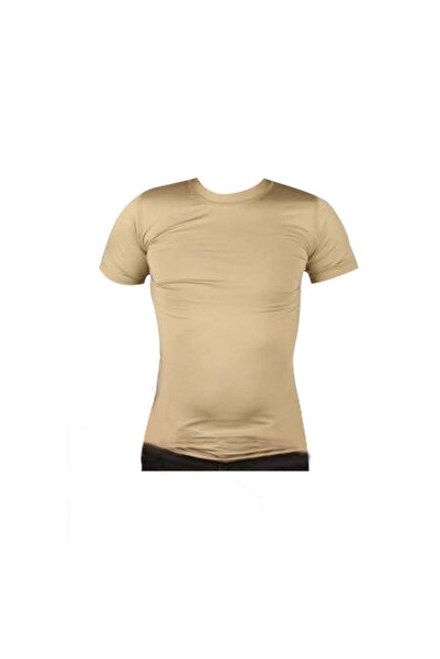 AskerVadisi Microfiber Thermal T-shirt Operation T-shirt Short Sleeve Sand Be...