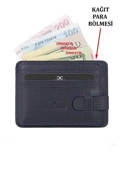 Case Club Γνήσιο δερμάτινο ανδρικό πορτοφόλι με θήκη για κάρτα, άδεια οδήγησης και χαρτονομίσματα