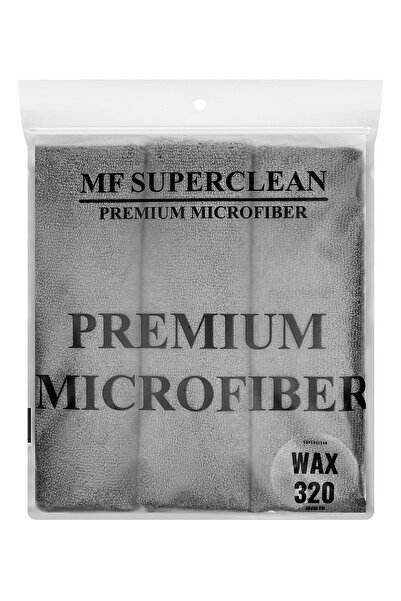 MF SuperClean Mikrofiber Pasta Cila Bezi 40x40 Cm 320 Gsm - 3'lü Paket