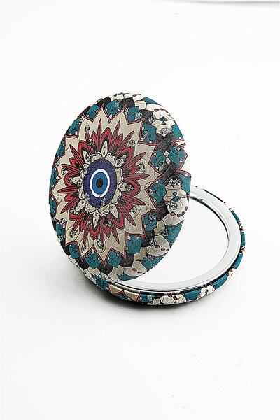 EUROMODA Nazar Figürlü Küçük Cep Makyaj Aynası