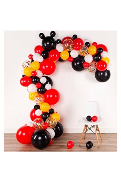 PARTİ SEPETİ مجموعة بالونات سلسلة 3 متر مع قصاصات ورق