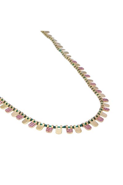 Juju Bronze Summer Necklace With Stones