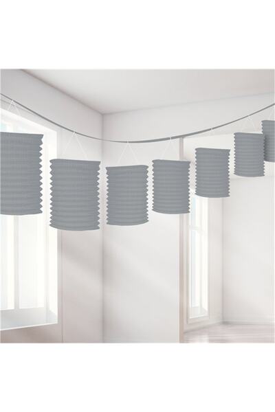 PARTİ SEPETİ Ornament lanternă argintie în rânduri