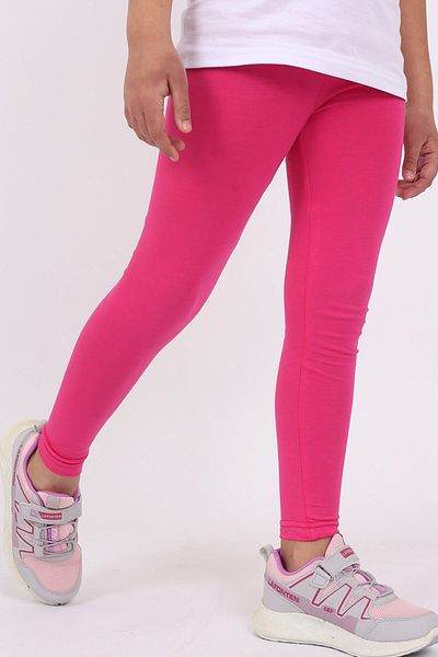Çiggo Kids Colanți lungi de bază din bumbac Lycra pentru fete