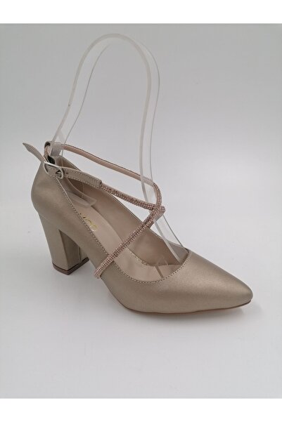 SOLMAZ 1407 Zlatne štikle Sa kamenčićima