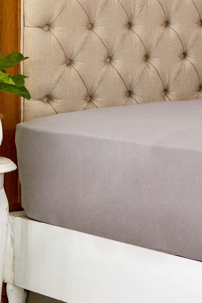 Karaca Home Gray Combed Cotton Double 100% Cotton Sheet - 160x200 Cm