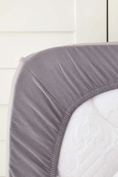 Karaca Home Gray Combed Cotton Double 100% Cotton Sheet - 160x200 Cm