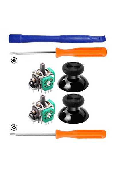 POPKONSOL Xbox One Analog Motor Topuz 2+2 T6 T8 Tornavida Ayırıcı Tamir Set X...