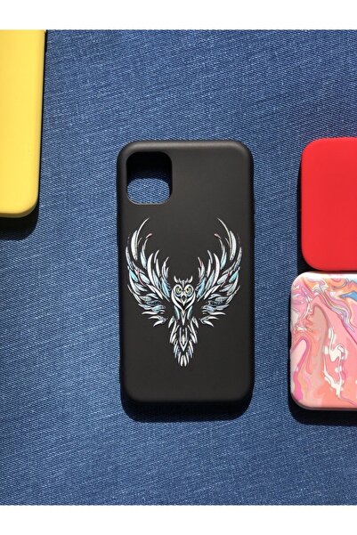 izzytech حافظة إطلاق آيفون 11 بنمط نموذج محفوظ للكاميرا من جلد الغزال الداخلي