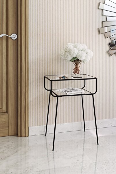 Catchme Geyik Yan Sehpa, Metal Sehpa, Cam Sehpa, Salon, Yatak Odası, Antre