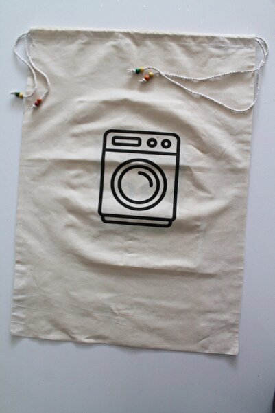 Emtory Home Çamaşır Makinesi Baskılı Çok Amaçlı Kirli Torbası 50x70cm
