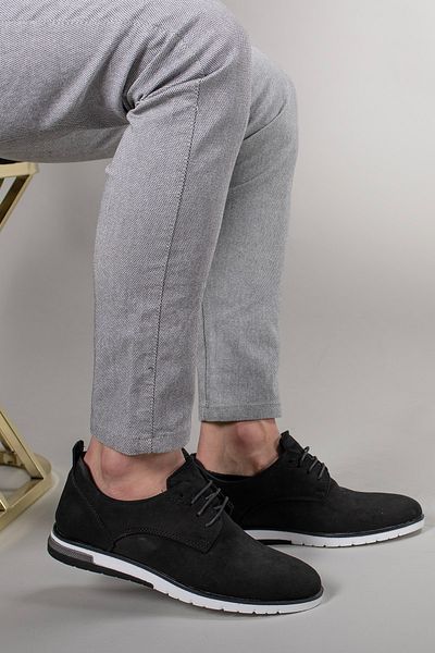 Riccon Herren Freizeitschuhe0012206 Wildleder Schwarz