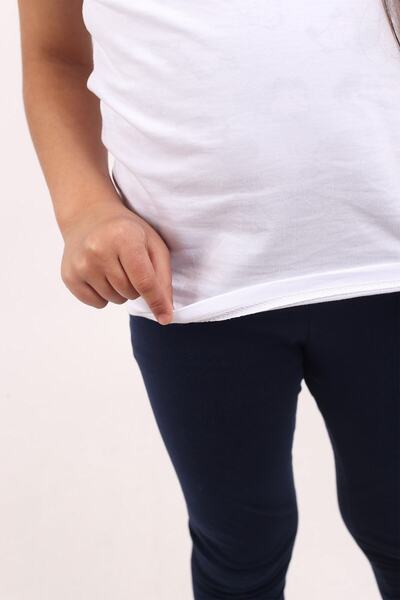 Çiggo Kids Σετ κοριτσίστικο βαμβακερό Lycra Basic μακρύ καλσόν και απλό Basic T-Shirt (πάνω-κάτω)