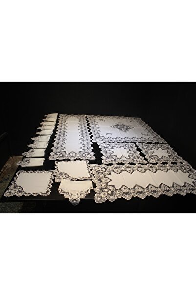 HUZUR ÇEYİZ Melike Model 17 Piece Living Room Set