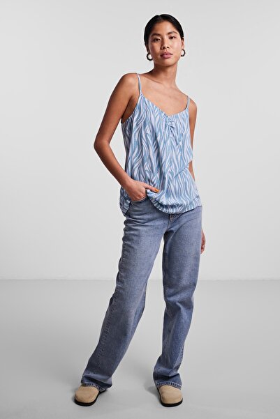 PIECES Bluză Femei/Fete Kentucky Blue