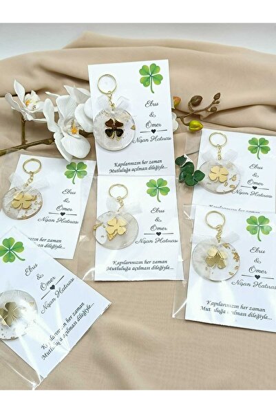 ZEKAAVM 25 Adet Kartlı Epoksi Anahtarlık Düğün,kına,söz,nişan Hediyeliği Anah...
