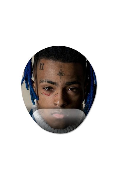 Pixxa نموذج لوحة ماوس مع مسند للمعصم Xxxtentacion - 1 بيضاوي
