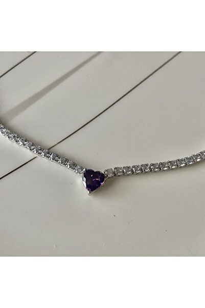 Soft Be Accessory Kalp Detaylı Döküm Zirkon Su Yolu