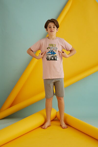 Ayans Pijama Combed Cotton Boy Capri Set