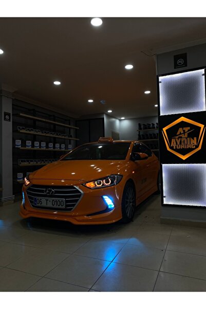 at aydın tuning Hyundai Elantra 2016 - 2018 Uyumlu - Far Içi 4lü U Tip Rgb An...