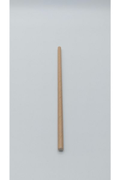 Pars Paper Straws Kraft 100 Pieces 8 Mm *20 Cm- Nature Friendly Recyclable Paper Straws Thick Straws