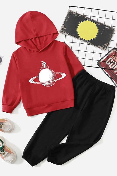 Muwen Butik Kids Astronaut Rides Tracksuit Set