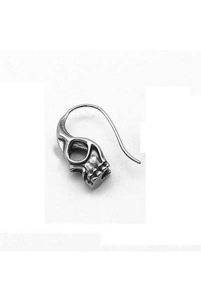 Viking Gothic Skull Design Pendant 316l Pure Steel High Polishing Men's Earrings