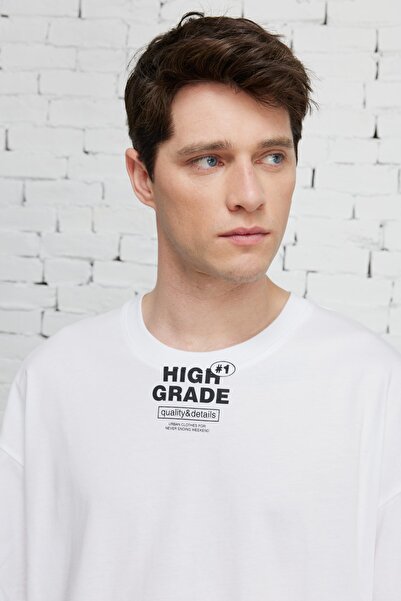 AC&Co / Altınyıldız Classics Ανδρικό μπλουζάκι 100% βαμβακερό εμπριμέ με στάμπα