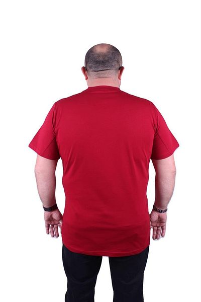 MocGrande Tricou cu decolteu mare Tropical 23114 Roșu Claret