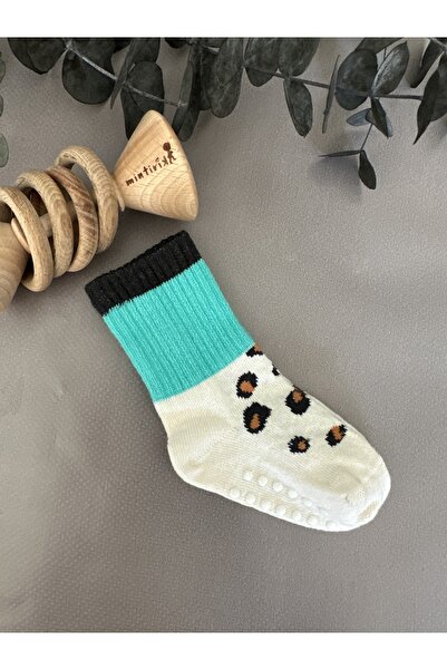 Mintirik Bambu Fitilli Bebek Çorabı Kaydırmaz