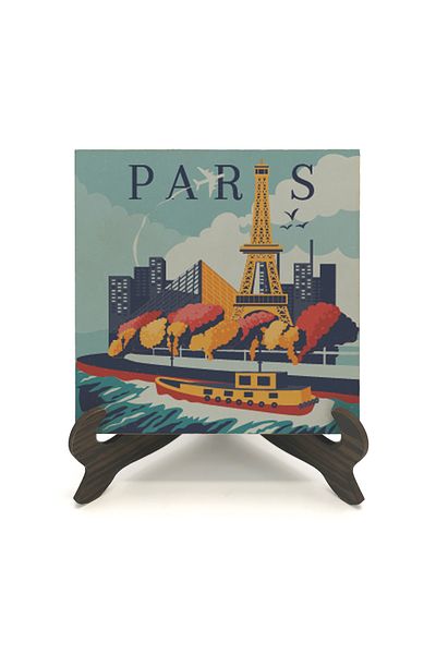 Sadrazam Επιτραπέζια βάση Paris Printed MDF