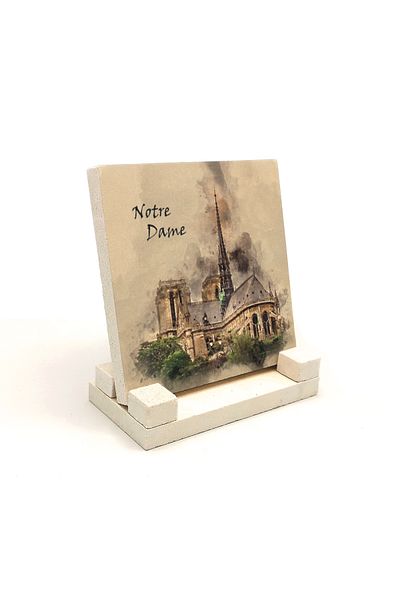 BAKSEPETE Επιτραπέζιο θήκη από φυσική πέτρα Notre Dame 10x10 Krg-5