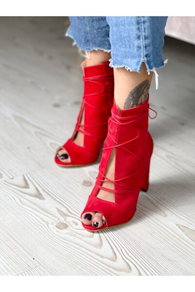 irmona Happy Red String Summer Heels