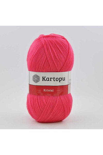 Kartopu Crystal K812 5 Pieces Fiber Thread Hand Knitting Thread Pomegranate Flower